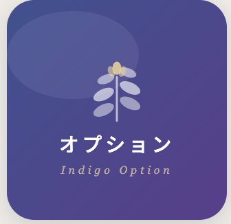 オプション　インディゴ30%〜40％